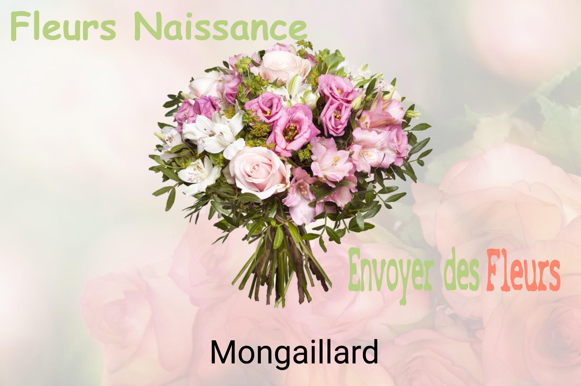 Bouquet de fleurs de naissance livré à Mongaillard